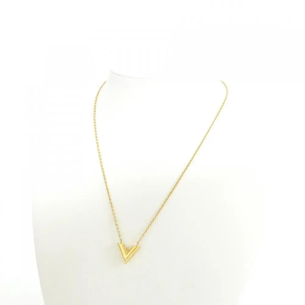 LOUIS VUITTON Gold Necklace